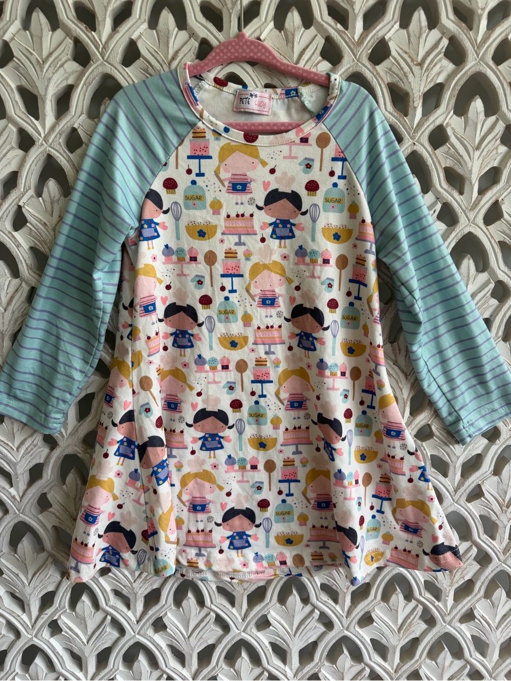 Pete + Lucy Girls 3T Baking Chef Cupcake A-Line Dress Tunic
